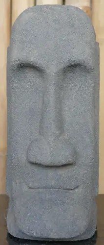 Product image of the product “Tiki head, shape stone / carved, handmade. The height is 25 cm. Dyed in the color antique finish. 25 cm”